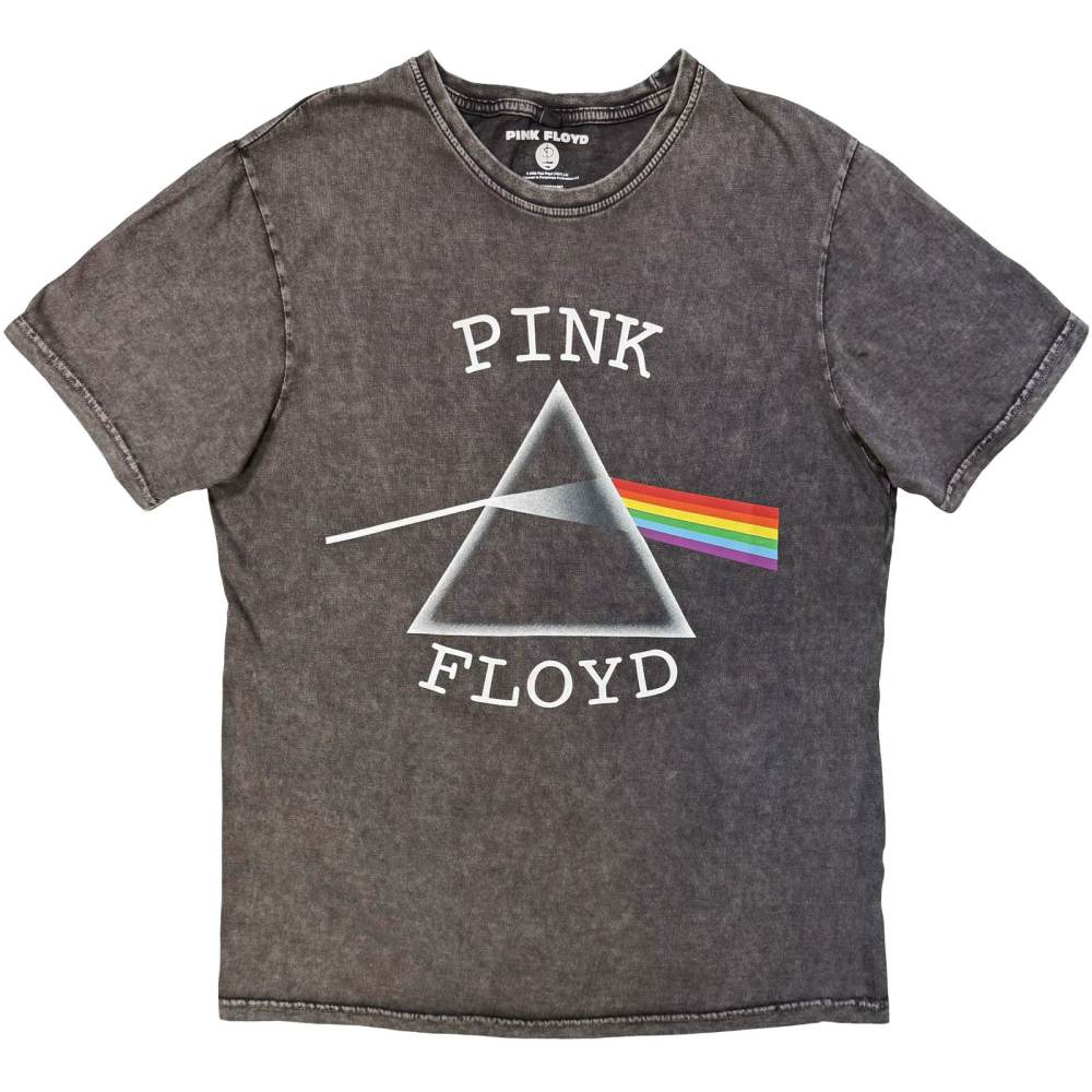 Pink Floyd - DSOTM Arched Logo Mens Tshirt - Grey